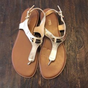 Gold Michael Kors sandals